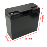 12V 17AH Empty box Black size