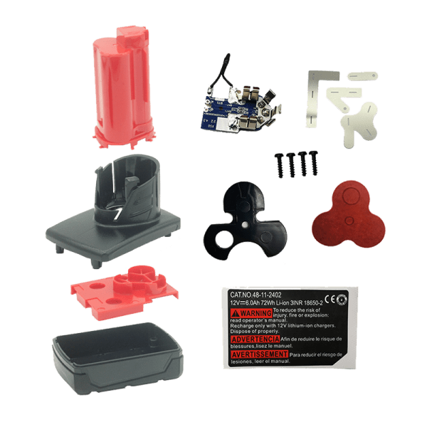 Milwaukee M12 battery box all parts