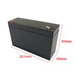 6V 10AH battery box outer size