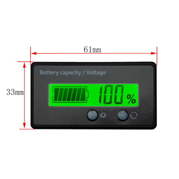 battery power indicator size