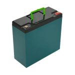 12V 20AH battery box empty with handle blue