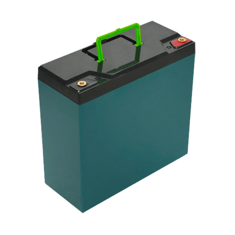 12V 20AH battery box empty with handle blue