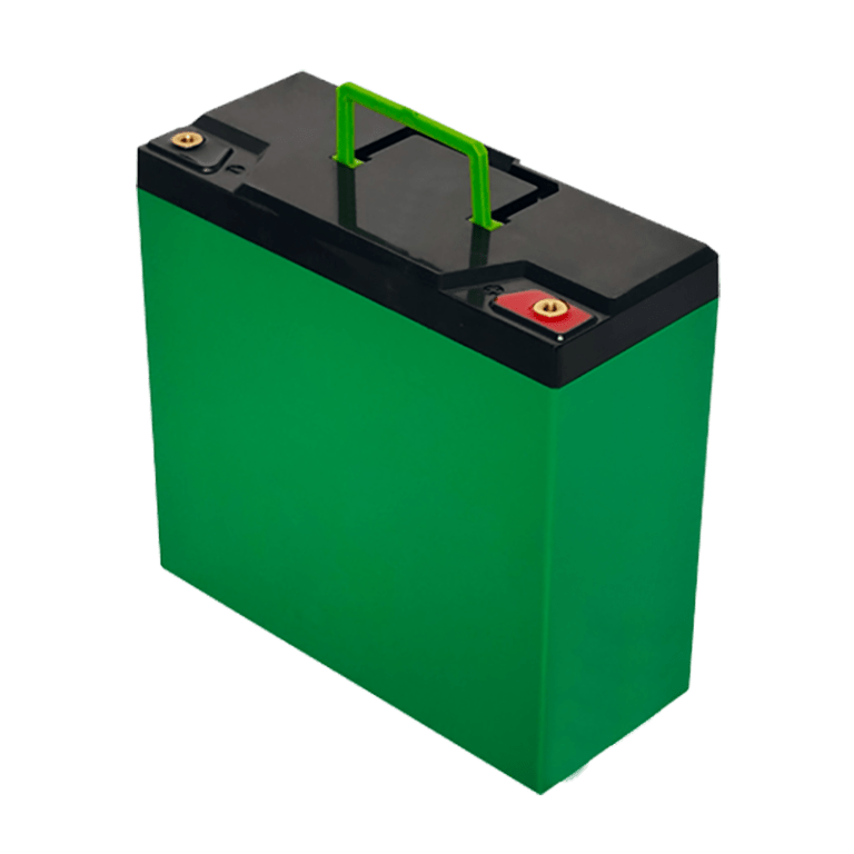 12V 20AH battery box empty with handle green