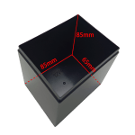 12V 4AH empty Battery Box black color inner size