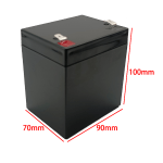 12V 4AH empty Battery Box black color size