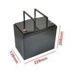 12V55Ah empty Battery Case out size
