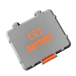 Lithium Battery Cells Storage box gray top