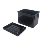 12V 90AH C type screw fixing battery box with handle open